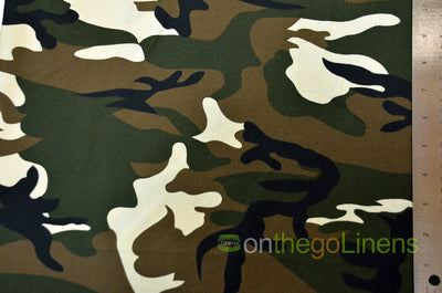 Army Camouflage Cotton Fabrics | Multiple Colors | 100% Cotton Print | 60" Wide |