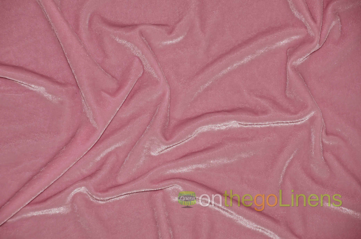 Stretch Velvet Fabric by the Yard | Soft and Smooth Spandex Velvet Fabric | 60" wide | Multiple Colors | Wholesale Bolt Available |