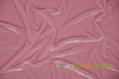 Stretch Velvet Fabric by the Yard | Soft and Smooth Spandex Velvet Fabric | 60" wide | Multiple Colors | Wholesale Bolt Available |