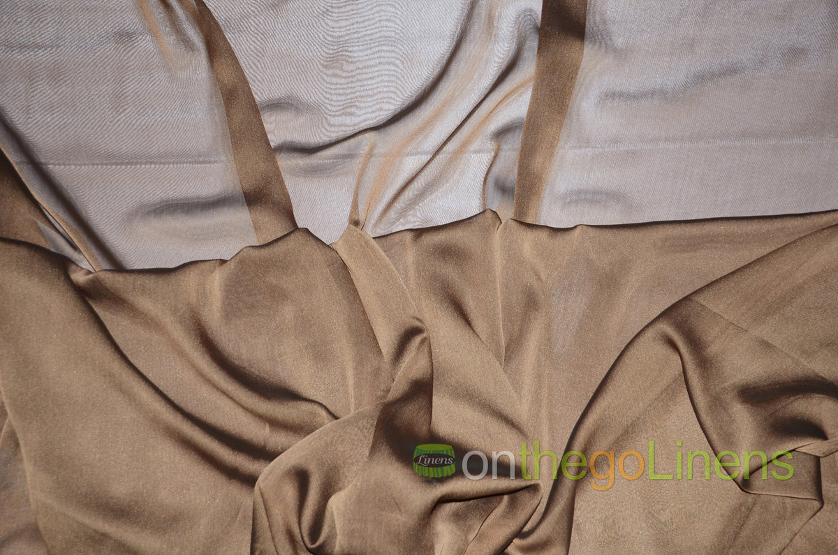 IFR Two Tone Chiffon Event Drapery Panels | Cationic Chiffon Curtains | Inherently Fire Retardant |