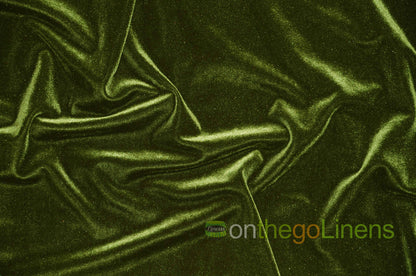 Stretch Velvet Fabric by the Yard | Soft and Smooth Spandex Velvet Fabric | 60" wide | Multiple Colors | Wholesale Bolt Available |