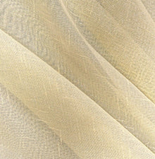 Metallic Faux Sheer Linen Event Drapery Panels | Metallic Linen Curtains | 108" Wide | Gold and Silver |