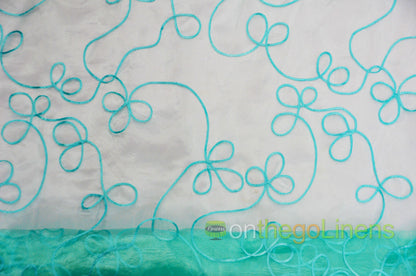 Fantasia Sheer Embroidery Fabric by the Yard | Organza Embroidery Fabric | 54" wide | Multiple Colors