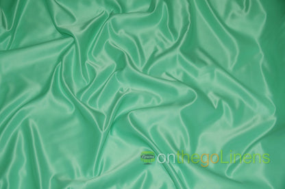 Lamour Satin Fabric by the Yard & Bolt | 100% Polyester Semi Dull Heavy Satin Fabric | 60" Wide | Multiple Colors |