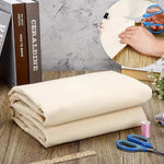Natural Muslin Fabric | 63" Wide | 100% Cotton Muslin | Natural Color, Undyed, Unbleached |