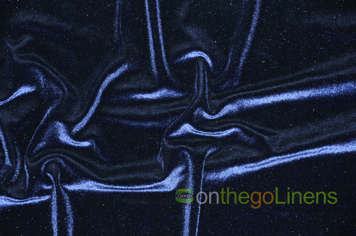 Stretch Velvet Fabric by the Yard | Soft and Smooth Spandex Velvet Fabric | 60" wide | Multiple Colors | Wholesale Bolt Available |