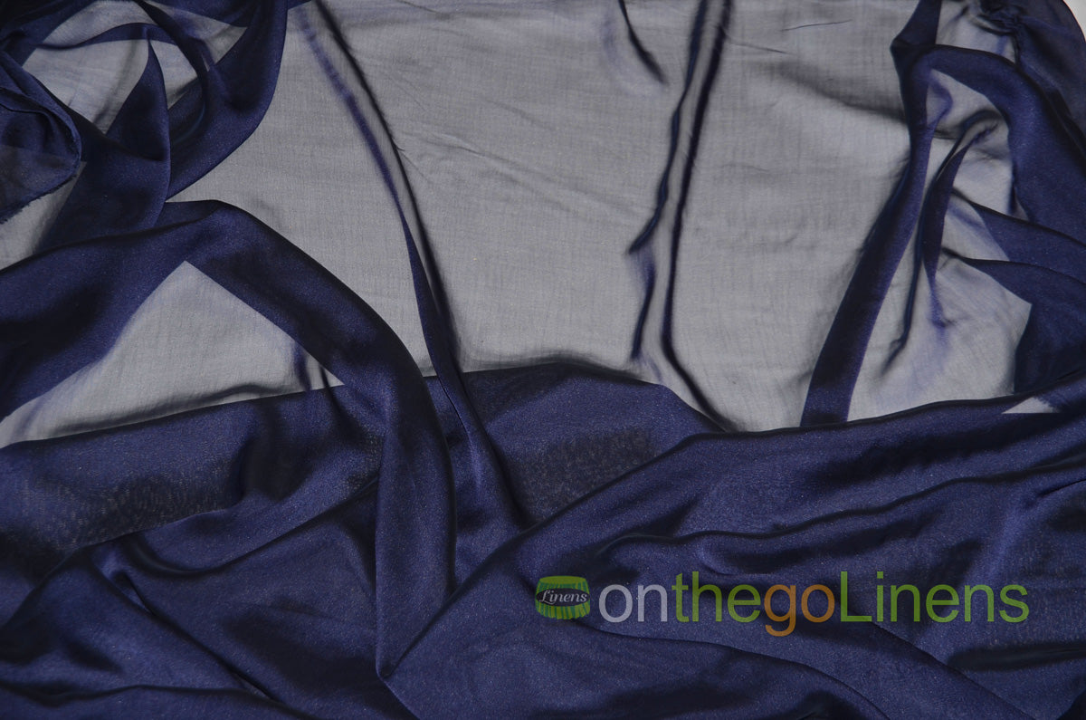IFR Two Tone Chiffon Event Drapery Panels | Cationic Chiffon Curtains | Inherently Fire Retardant |