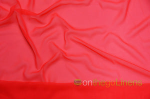 IFR Chiffon Fabric by the Yard & Wholesale Bolt | 100% Polyester Chiffon Fabric | Multiple Colors |