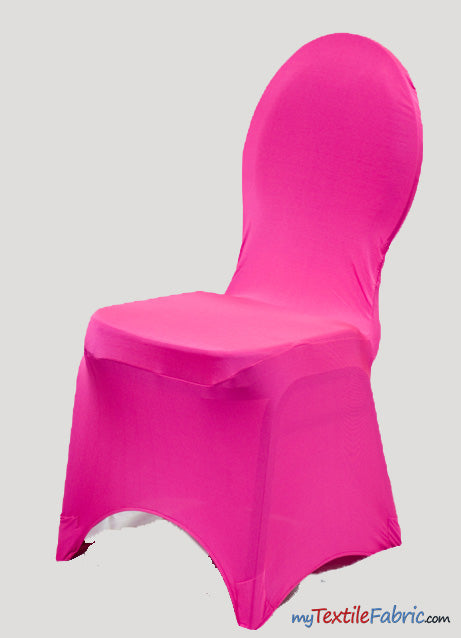 Spandex Chair Covers | White Ivory Champagne Gold Black | Strong Elastic Footing |