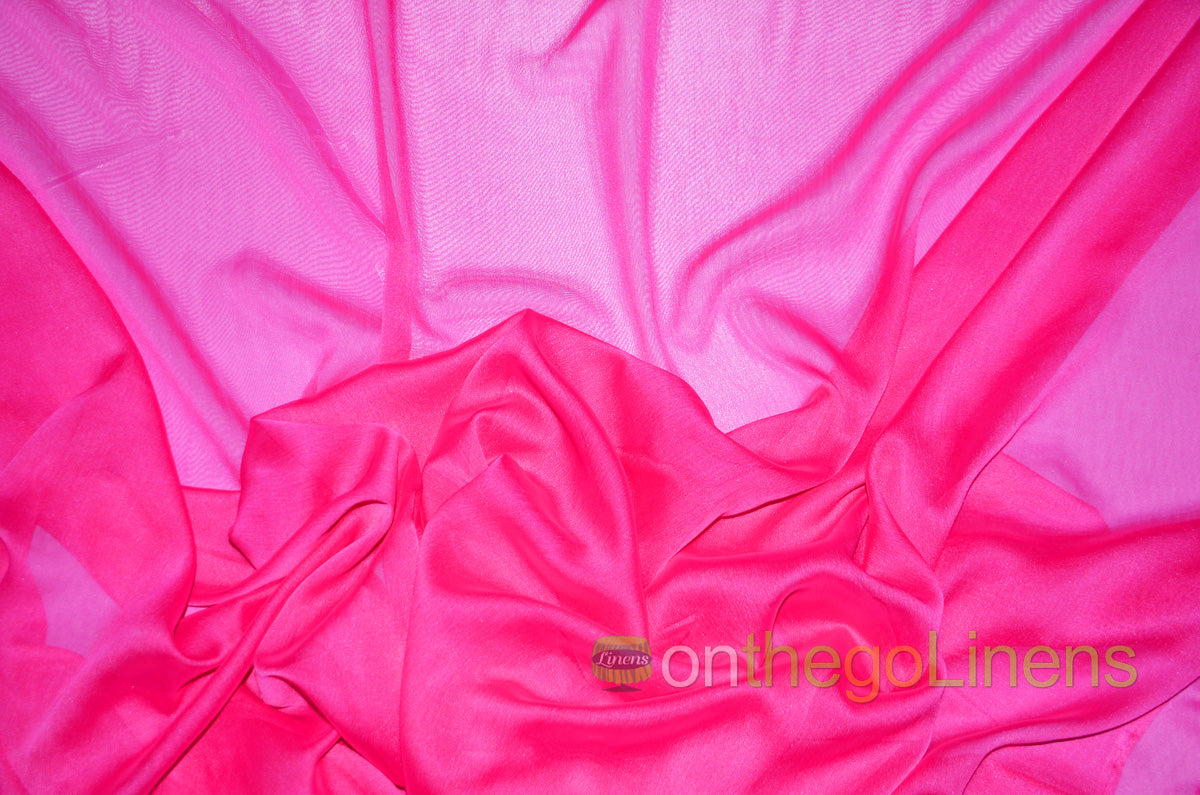IFR Two Tone Chiffon Event Drapery Panels | Cationic Chiffon Curtains | Inherently Fire Retardant |