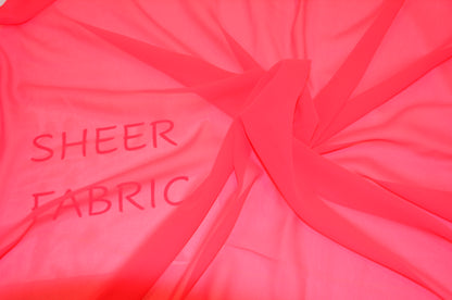 Imitation Silk Chiffon Fabric by the Yard | Feels Like Silk, Washes Like Polyester | 43" Wide | 100% Polyester |