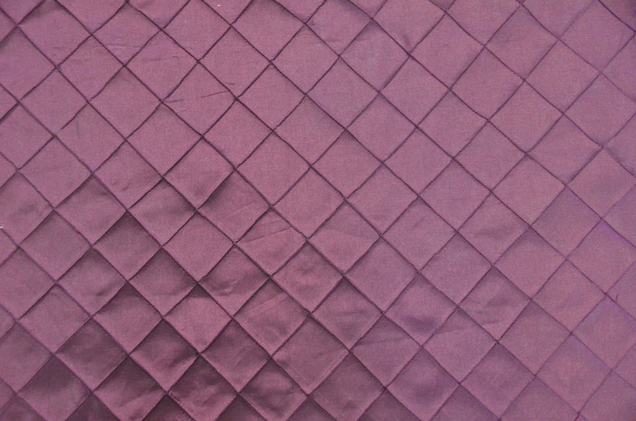 Pintuck 2x2 Fabric by the Yard | Diamond Taffeta Fabric | 52" wide | Multiple Colors |
