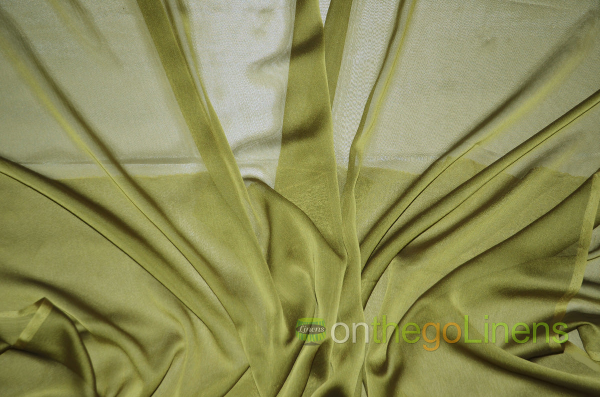 IFR Two Tone Chiffon Event Drapery Panels | Cationic Chiffon Curtains | Inherently Fire Retardant |