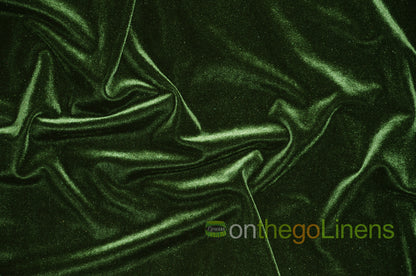 Stretch Velvet Fabric by the Yard | Soft and Smooth Spandex Velvet Fabric | 60" wide | Multiple Colors | Wholesale Bolt Available |