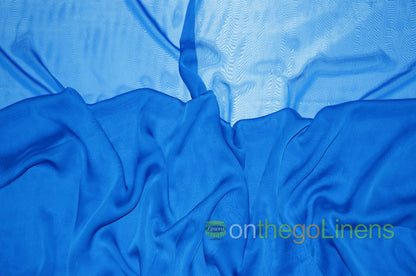 IFR Two Tone Chiffon Event Drapery Panels | Cationic Chiffon Curtains | Inherently Fire Retardant |