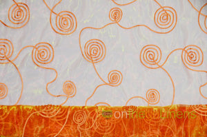 Donatello Organza Embroidery Fabric by the Yard | Multiple Colors | 54" Wide |