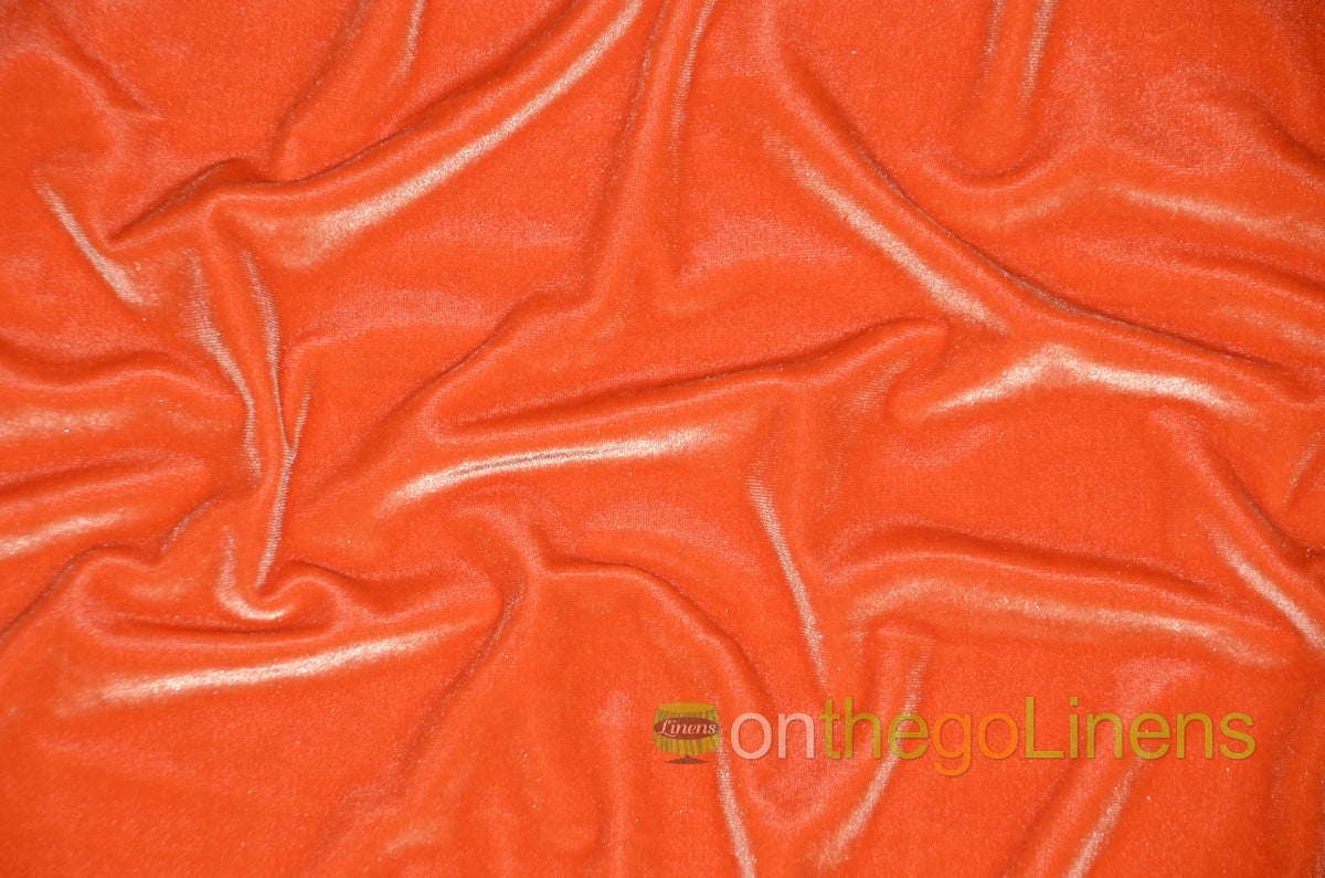 Stretch Velvet Fabric by the Yard | Soft and Smooth Spandex Velvet Fabric | 60" wide | Multiple Colors | Wholesale Bolt Available |