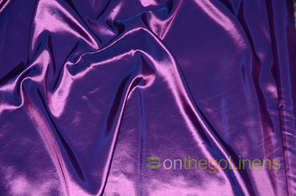 Stretch Taffeta Fabric by the Yard | Spandex Taffeta Fabric | 60" wide | Multiple Colors |