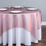 Crystal Organza Table Linens, Table Overlays, Table Drapes and Banquets | Multiple Colors |