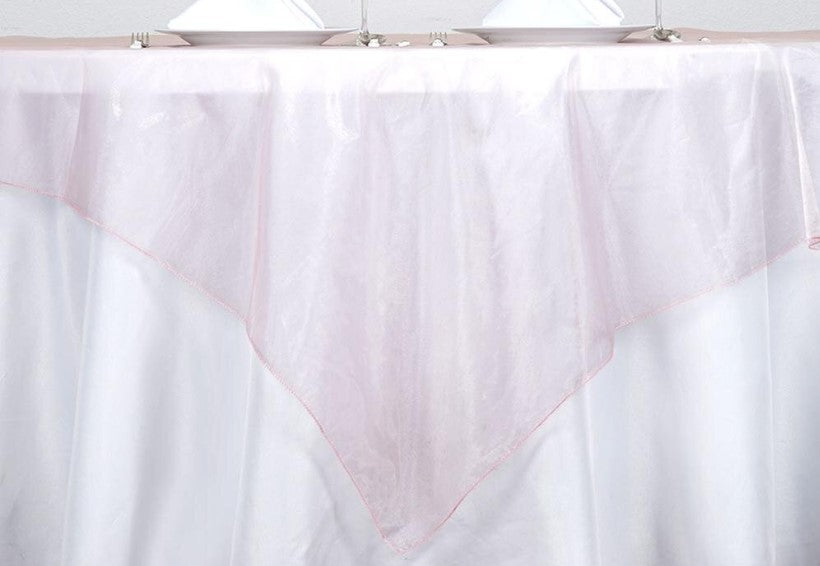 Mirror Organza Table Linens | Mirror Organza Tablecloths and Overlays | Multiple Colors |