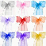 Mirror Organza Chair Sashes | Pack of 50 for 89.99 | USA Made | Multiple Colors | 8" x 108" Size |