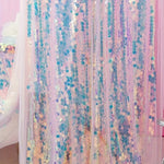 Payette Sequins Event Drapery Panels | Paillette Fish Scale Sequins Curtains | Multiple Colors |