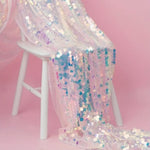 Payette Sequins Table Runner | Paillette Fish Scale Sequins Table Runner | 15 x 108 size |