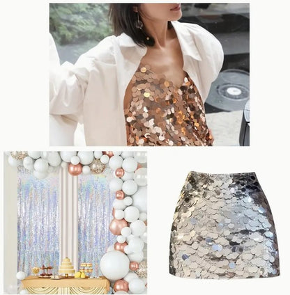 Payette Sequins Table Runner | Paillette Fish Scale Sequins Table Runner | 15 x 108 size |
