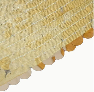 Payette Sequins Fabric by the Yard | Paillette Fish Scale Sequins Fabric | Multiple Colors | 52" Wide |