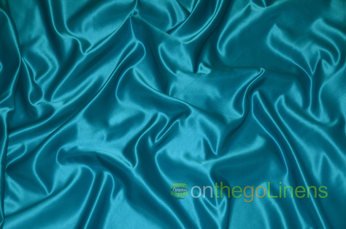 Lamour Satin Fabric by the Yard & Bolt | 100% Polyester Semi Dull Heavy Satin Fabric | 60" Wide | Multiple Colors |