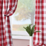 Picnic Checkered Event Drapery Panels | Gingham Fabric Curtains | 100% Polyester | 1x1 |