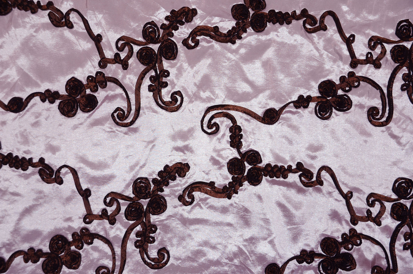 Ribbon Taffeta Fabric by the Yard | Taffeta Ribbon Embroidery Fabric | Multiple Colors |
