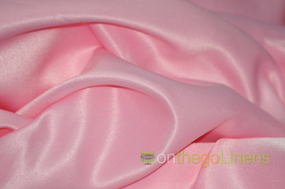 Lamour Satin Fabric by the Yard & Bolt | 100% Polyester Semi Dull Heavy Satin Fabric | 60" Wide | Multiple Colors |