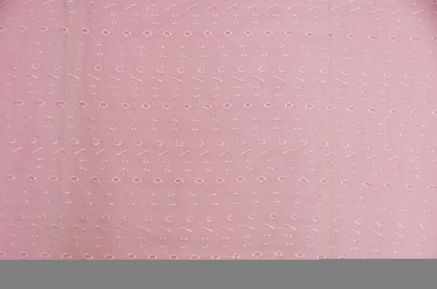 60" Wide Polyester Cotton Eyelet Embroidery Fabric by the Yard | No Border | Multiple Colors |