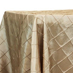 Pintuck 2x2 Table Linens | Diamond Taffeta Tablecloth |  Multiple Colors |