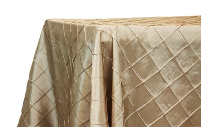 Pintuck 2x2 Table Linens | Diamond Taffeta Tablecloth |  Multiple Colors |