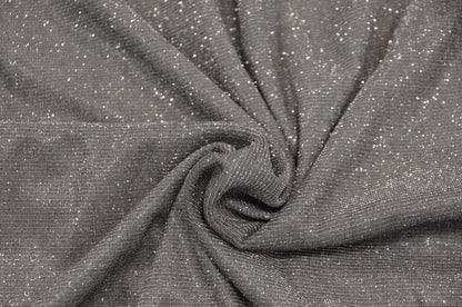 Spandex Glimmer Knit Fabric by the Yard | 56" Wide | Metallic Glitter Spandex Knit Fabric | 2 Way Stretch |