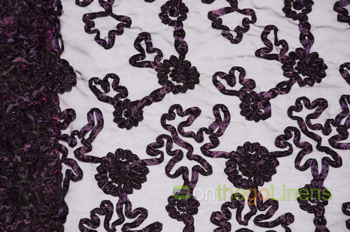 Luxury Organza Fabric by the Yard | Sheer Organza Embroidery Fabric | 54" Wide | Multiple Colors |