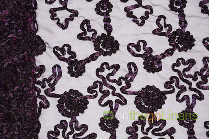 Luxury Organza Fabric by the Yard | Sheer Organza Embroidery Fabric | 54" Wide | Multiple Colors |