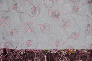 Donatello Organza Embroidery Fabric by the Yard | Multiple Colors | 54" Wide |