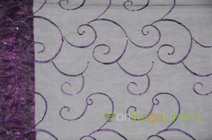 Ferial Organza Embroidery Fabric by the Yard | Sheer Organza Embroidery Fabric | 54" Wide |