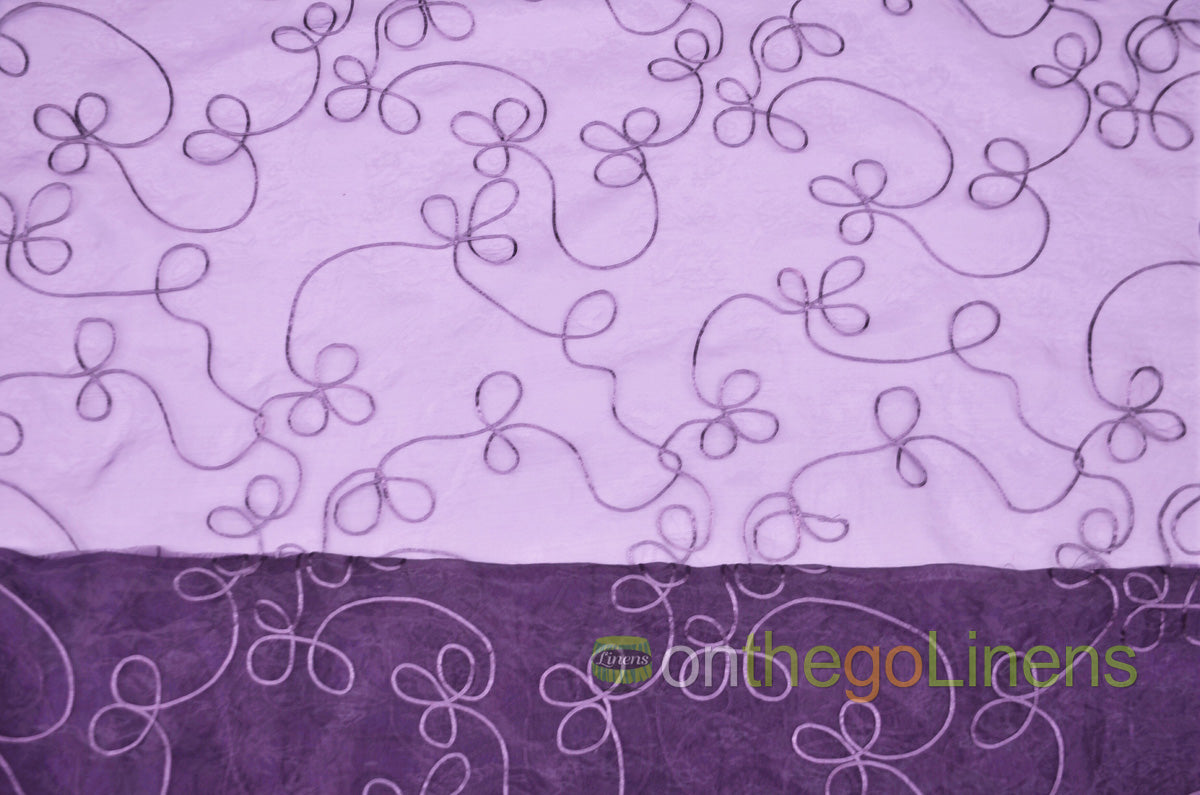 Fantasia Sheer Embroidery Fabric by the Yard | Organza Embroidery Fabric | 54" wide | Multiple Colors