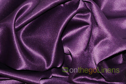 Lamour Satin Fabric by the Yard & Bolt | 100% Polyester Semi Dull Heavy Satin Fabric | 60" Wide | Multiple Colors |