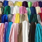Lamour Satin Fabric by the Yard & Bolt | 100% Polyester Semi Dull Heavy Satin Fabric | 60" Wide | Multiple Colors |