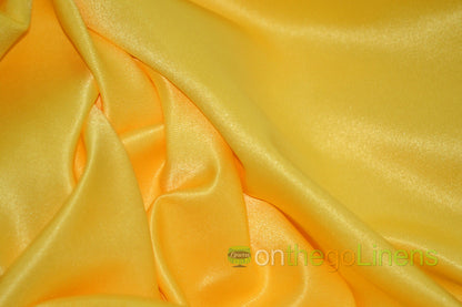 Lamour Satin Fabric by the Yard & Bolt | 100% Polyester Semi Dull Heavy Satin Fabric | 60" Wide | Multiple Colors |