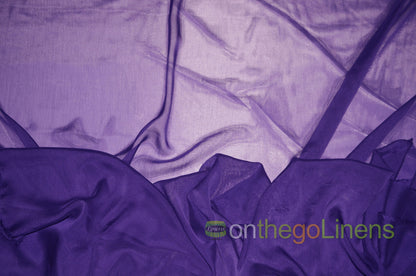IFR Two Tone Chiffon Event Drapery Panels | Cationic Chiffon Curtains | Inherently Fire Retardant |