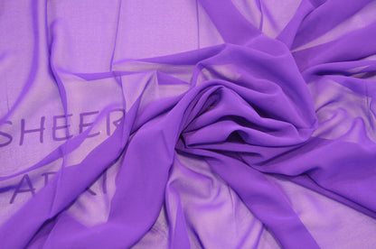 Imitation Silk Chiffon Fabric by the Yard | Feels Like Silk, Washes Like Polyester | 43" Wide | 100% Polyester |