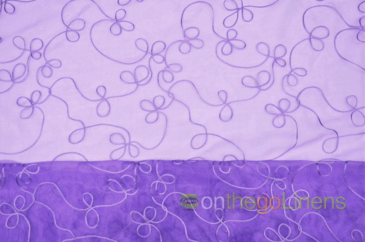 Fantasia Sheer Embroidery Fabric by the Yard | Organza Embroidery Fabric | 54" wide | Multiple Colors