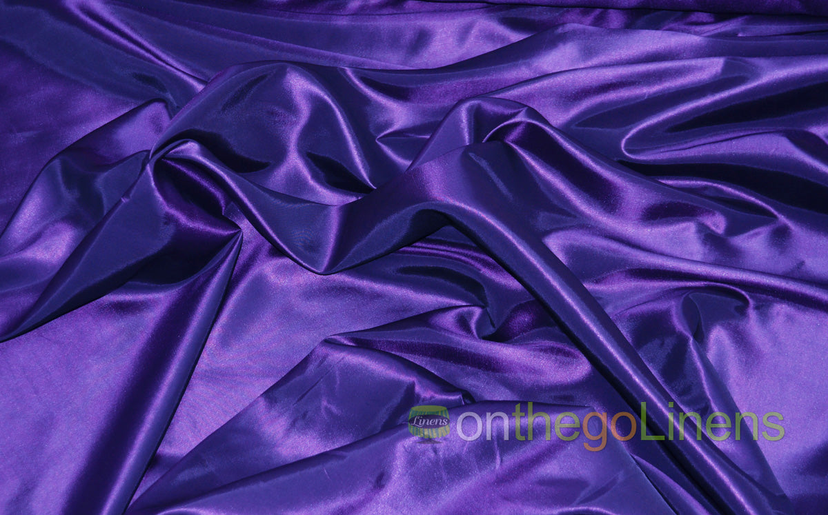 Stretch Taffeta Fabric by the Yard | Spandex Taffeta Fabric | 60" wide | Multiple Colors |