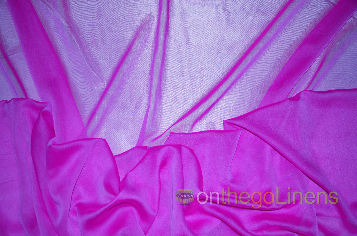IFR Two Tone Chiffon Event Drapery Panels | Cationic Chiffon Curtains | Inherently Fire Retardant |